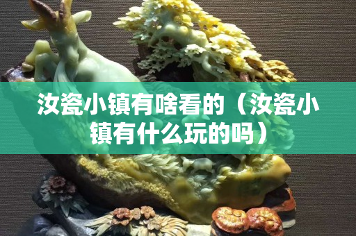 汝瓷小镇有啥看的（汝瓷小镇有什么玩的吗）