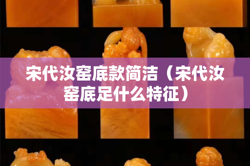宋代汝窑底款简洁（宋代汝窑底足什么特征）