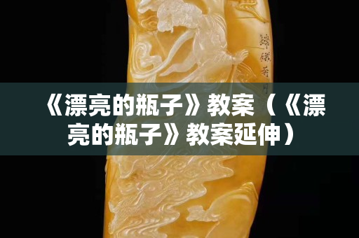 《漂亮的瓶子》教案（《漂亮的瓶子》教案延伸）