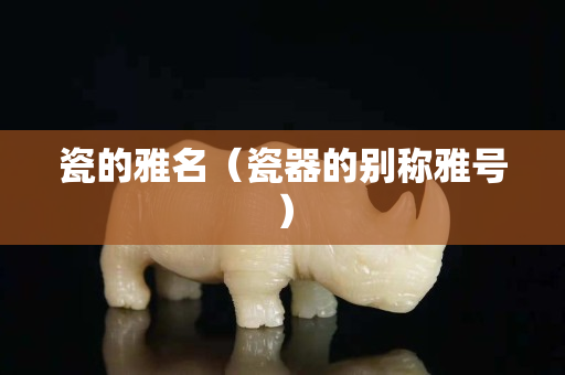 瓷的雅名（瓷器的别称雅号）
