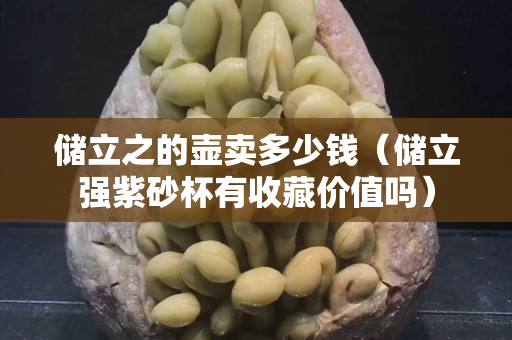 储立之的壶卖多少钱（储立强紫砂杯有收藏价值吗）