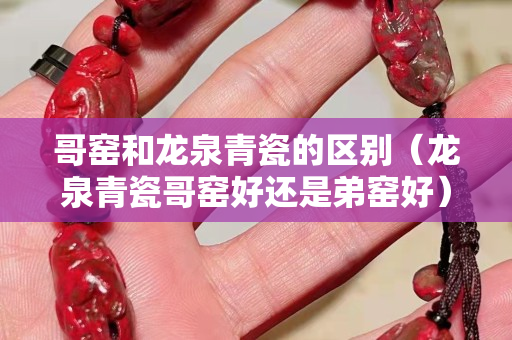 哥窑和龙泉青瓷的区别（龙泉青瓷哥窑好还是弟窑好）