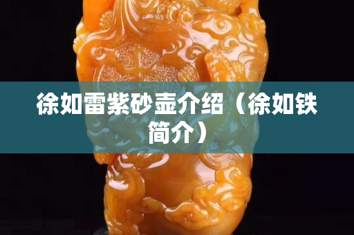 徐如雷紫砂壶介绍（徐如铁简介）