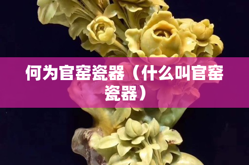 何为官窑瓷器（什么叫官窑瓷器）