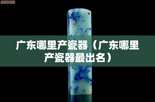 广东哪里产瓷器（广东哪里产瓷器最出名）