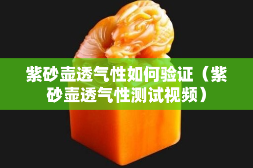 紫砂壶透气性如何验证（紫砂壶透气性测试视频）