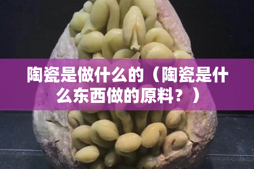 陶瓷是做什么的（陶瓷是什么东西做的原料？）