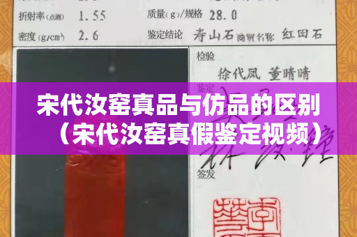 宋代汝窑真品与仿品的区别（宋代汝窑真假鉴定视频）