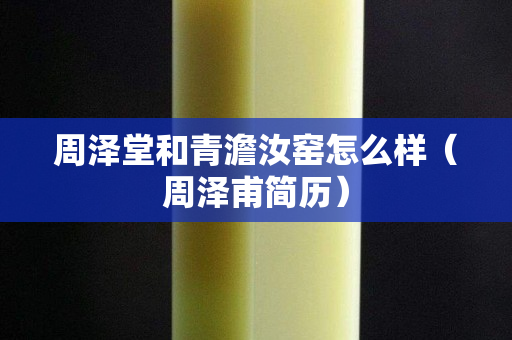 周泽堂和青澹汝窑怎么样（周泽甫简历）