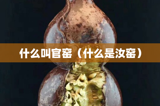 什么叫官窑（什么是汝窑）