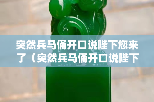 突然兵马俑开口说陛下您来了（突然兵马俑开口说陛下您来了(视频)）