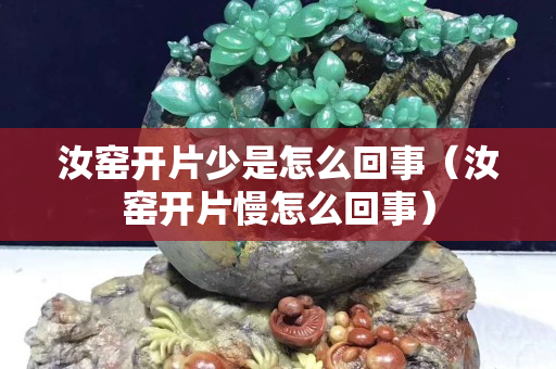 汝窑开片少是怎么回事（汝窑开片慢怎么回事）