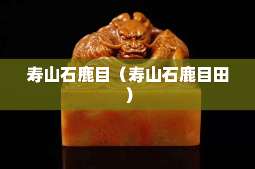 寿山石鹿目（寿山石鹿目田）