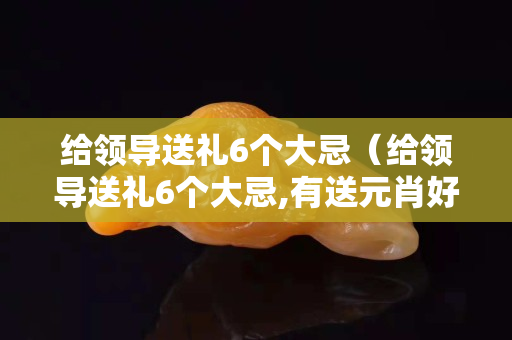 给领导送礼6个大忌（给领导送礼6个大忌,有送元肖好吗）