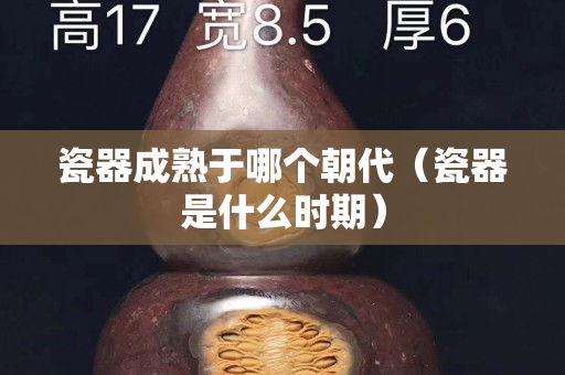 瓷器成熟于哪个朝代（瓷器是什么时期）