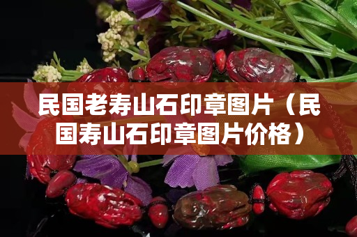 民国老寿山石印章图片（民国寿山石印章图片价格）