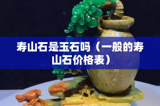 寿山石是玉石吗（一般的寿山石价格表）