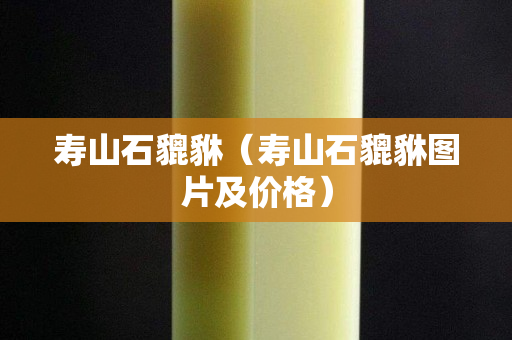 寿山石貔貅（寿山石貔貅图片及价格）