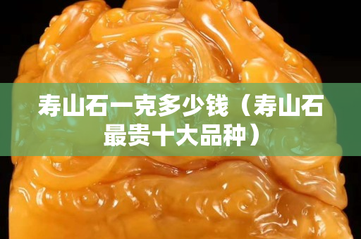 寿山石一克多少钱（寿山石最贵十大品种）