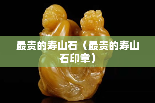 最贵的寿山石（最贵的寿山石印章）