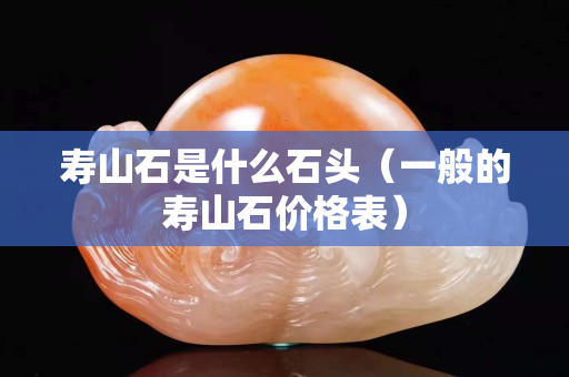 寿山石是什么石头（一般的寿山石价格表）