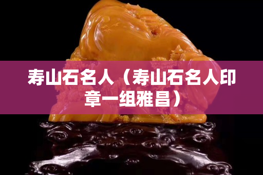 寿山石名人（寿山石名人印章一组雅昌）