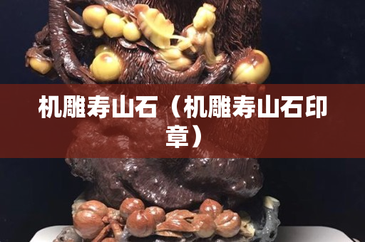 机雕寿山石（机雕寿山石印章）