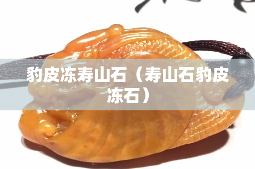 豹皮冻寿山石（寿山石豹皮冻石）