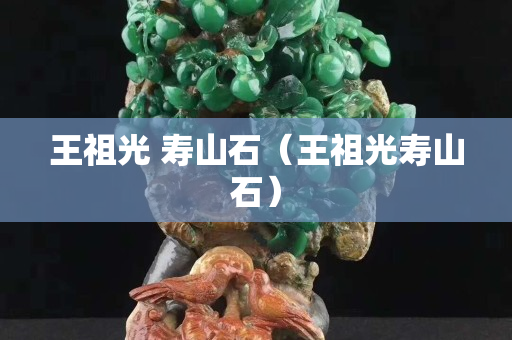 王祖光 寿山石（王祖光寿山石）