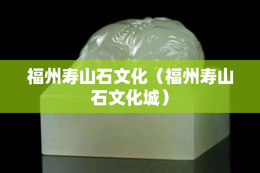 福州寿山石文化（福州寿山石文化城）