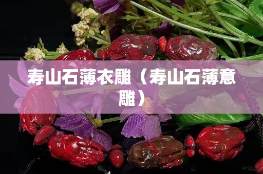 寿山石薄衣雕（寿山石薄意雕）