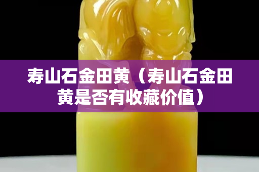 寿山石金田黄（寿山石金田黄是否有收藏价值）