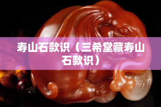 寿山石款识（三希堂藏寿山石款识）
