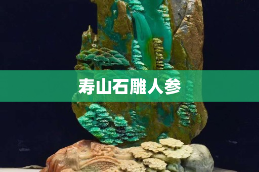 寿山石雕人参