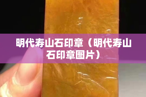 明代寿山石印章（明代寿山石印章图片）