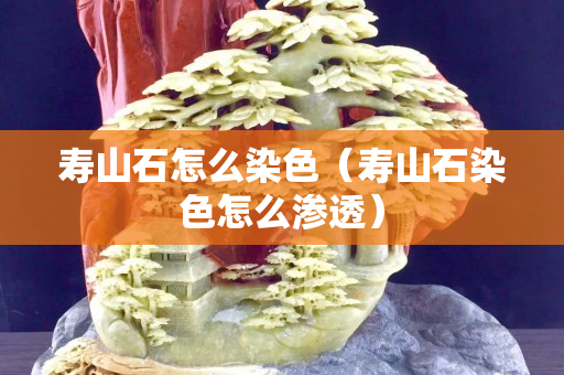 寿山石怎么染色（寿山石染色怎么渗透）