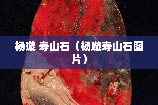 杨璇 寿山石（杨璇寿山石图片）