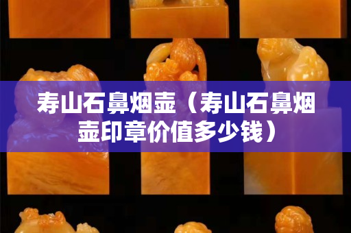 寿山石鼻烟壶（寿山石鼻烟壶印章价值多少钱）