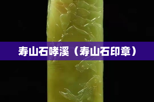 寿山石哮溪（寿山石印章）