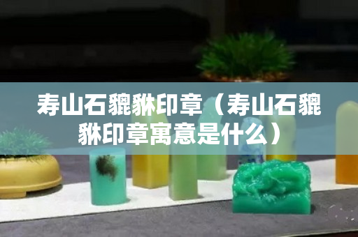 寿山石貔貅印章（寿山石貔貅印章寓意是什么）