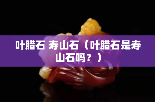 叶腊石 寿山石（叶腊石是寿山石吗？）