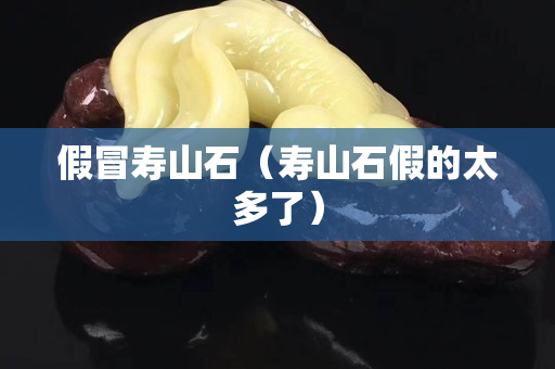 假冒寿山石（寿山石假的太多了）