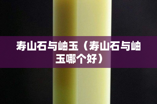 寿山石与岫玉（寿山石与岫玉哪个好）
