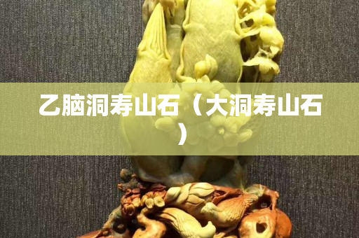 乙脑洞寿山石（大洞寿山石）