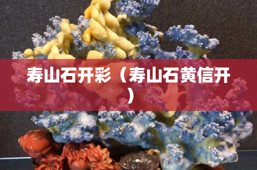 寿山石开彩（寿山石黄信开）