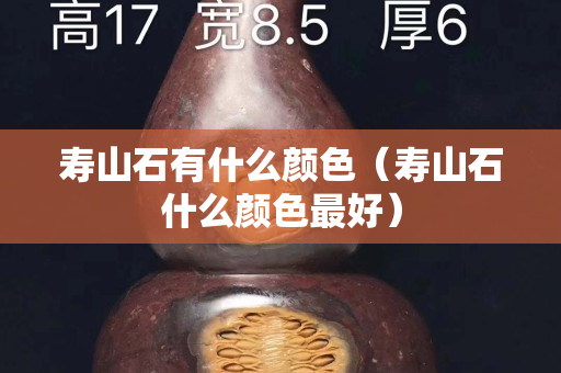 寿山石有什么颜色（寿山石什么颜色最好）