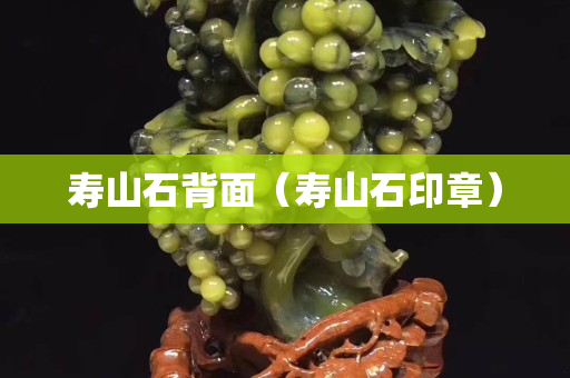 寿山石背面（寿山石印章）