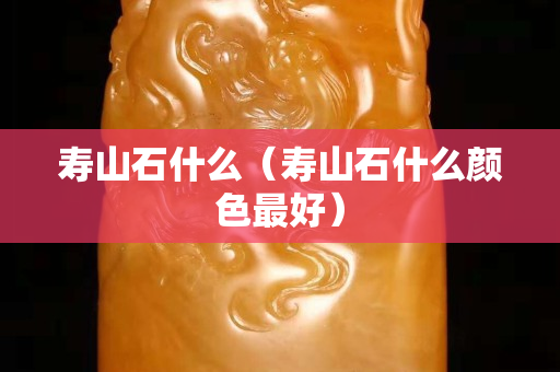 寿山石什么（寿山石什么颜色最好）