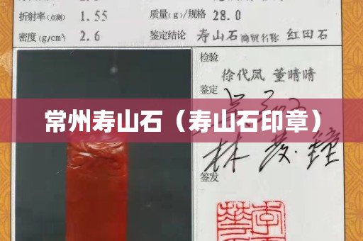 常州寿山石（寿山石印章）