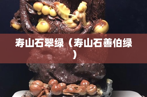 寿山石翠绿（寿山石善伯绿）